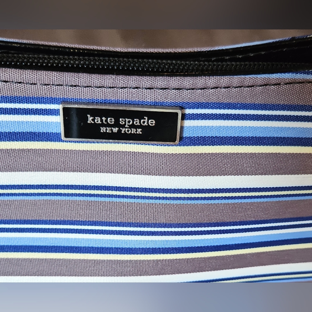 Sold Vintage Kate Spade  Logo Striped Shoulder Bag 💕NWOT 90s - Picture 8 of 9